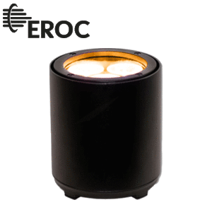 LCPRO® EROC LED-Scheinwerfer mit robustem Aluminiumgehäuse und RGBL-LED-Engine, designed in Deutschland.